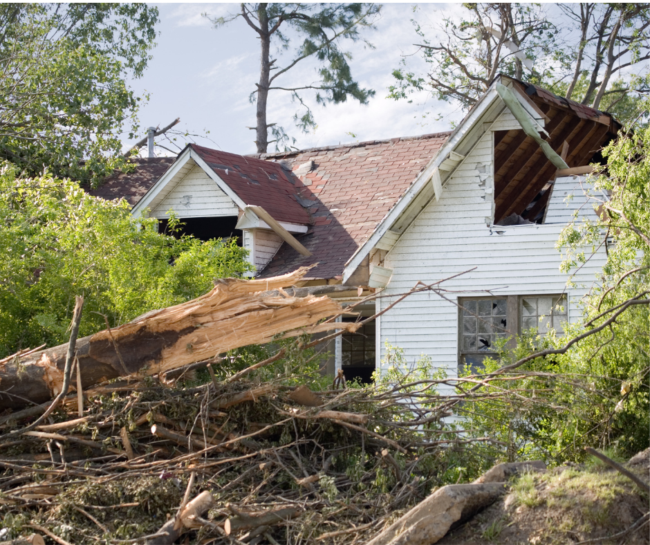 storm damage to house