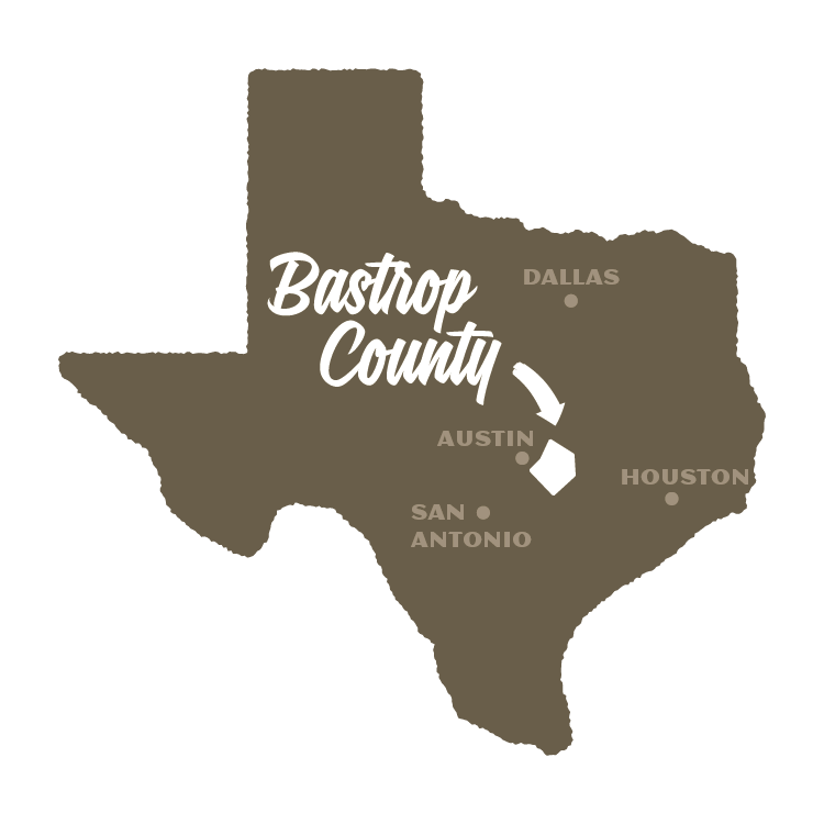 Bastrop County: neighbor to Austin and on the way to Houston.